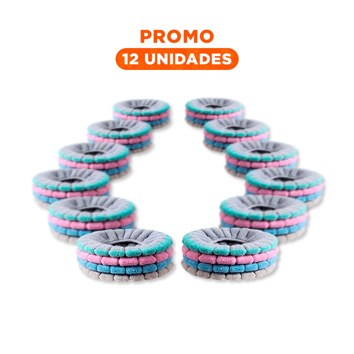 PACK12 PROTECTOR PARA INODORO AFELPADO COMODO Y FACIL DE AJUSTAR DIARIO - 1