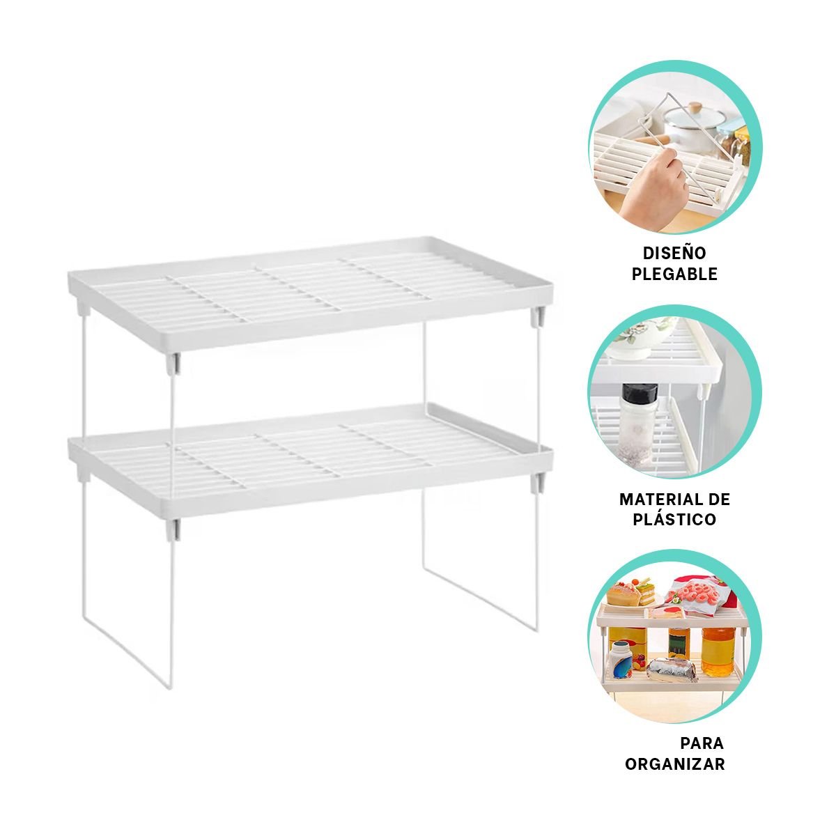 ESTANTE APILABLE 31X16X20 CM BLANCO PARA EL RECREO EN FAMILIA REAL Y+PAPEL REGALO - 5
