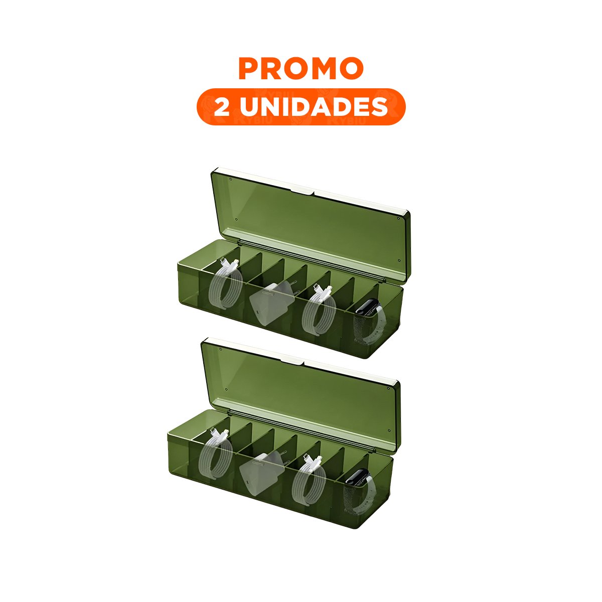 PACK2 BANDEJA ORGANIZADORA FUNCIONAL 16.5X10X7.5CM PARA ORDENAR ACCESORIOS Y+REGALO STICKER - 1