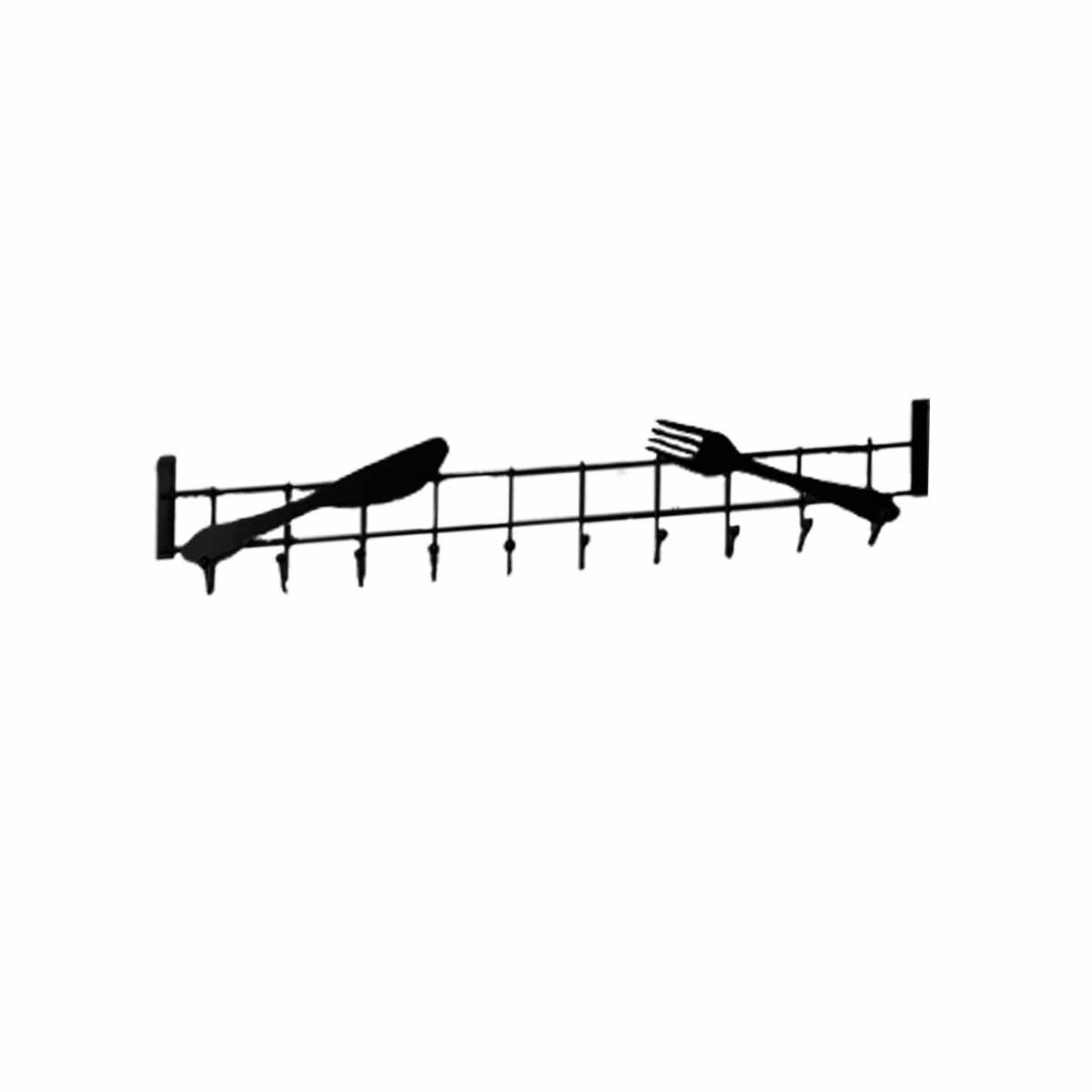 PACK4 ORGANIZADOR DE PUERTA 45X10 CM NEGRO DE GRAN CALIDAD PARA MUCHA CARGA Y+PAPEL REGALO - 3