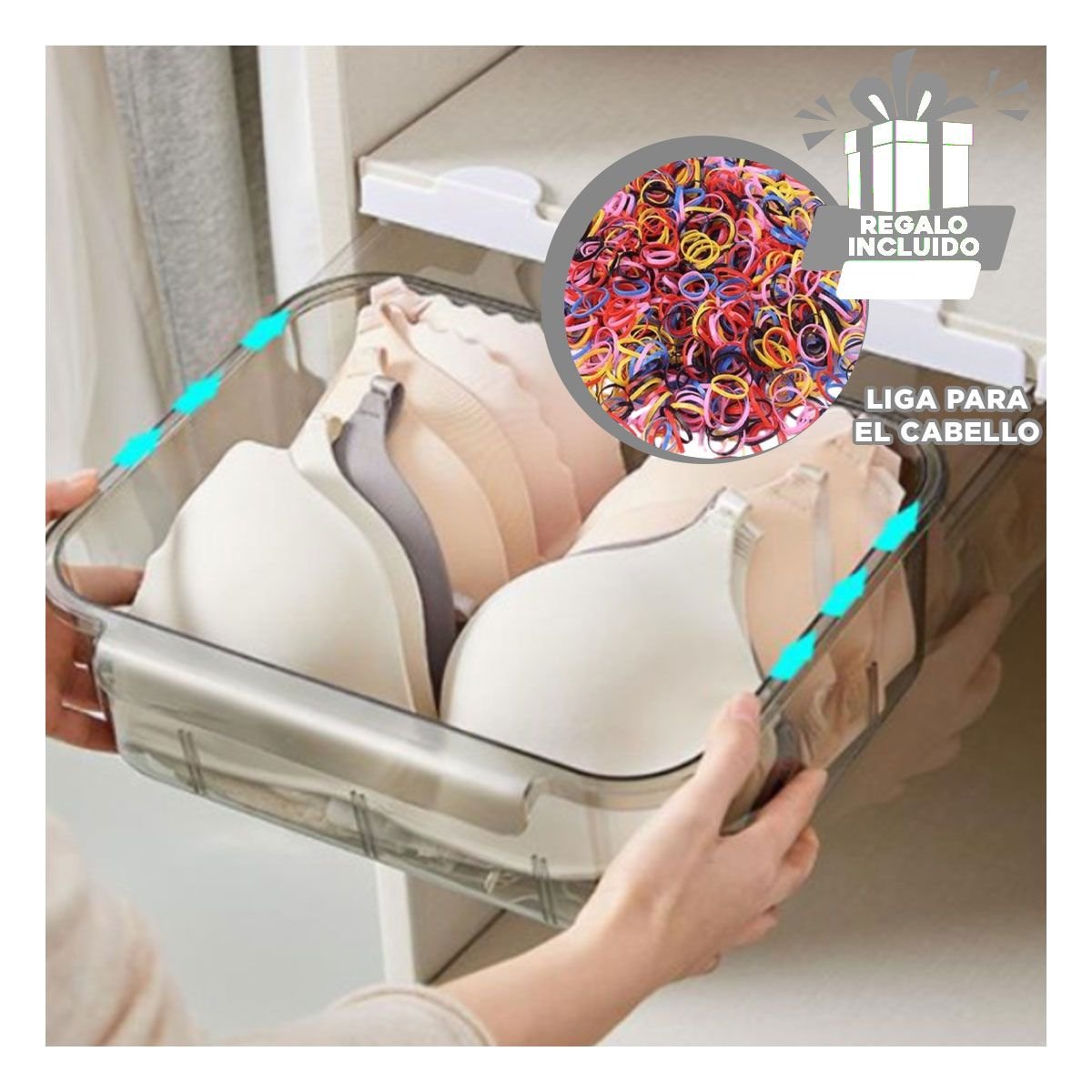 CAJA ACRILICO GRIS TRANSPARENTE PARA LA UTILIDAD DE HIJOS SANOS Y+LIGAS REGALO - 2