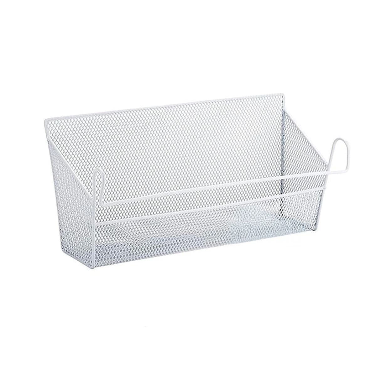 PACK2 ORGANIZADOR DE MALLA 26X8X13 CM BLANCO PARA FOMENTAR ESPACIO CON ORDEN Y+REGALO STICKER - 2