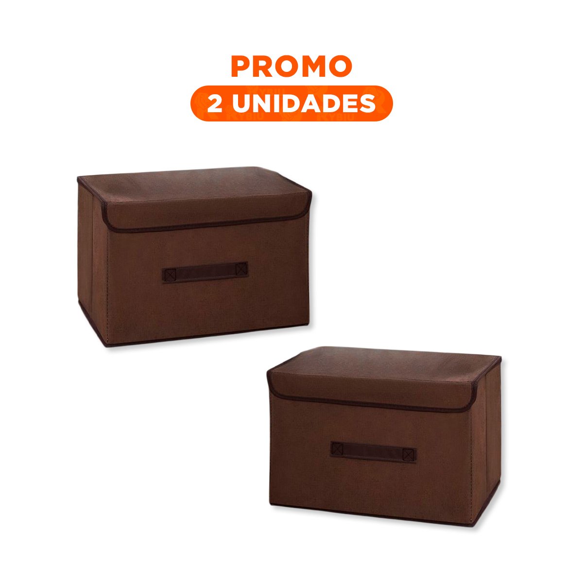 PACK2 MODULO DE ALMACENAJE TELA NEGRO 25X19X16CM PARA ESPACIOS ORGANIZADOS YA Y+REGALO STICKER - 1