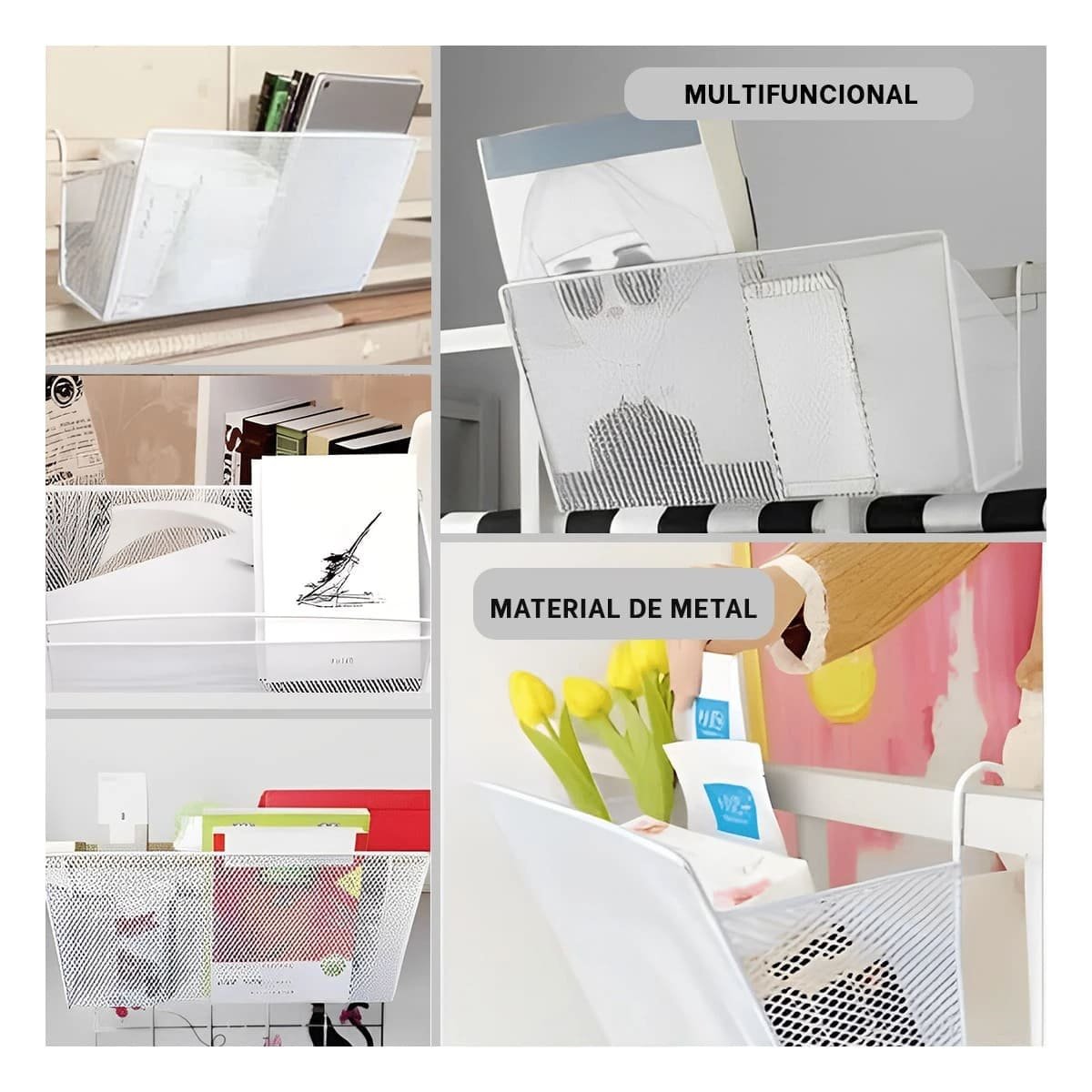 PACK4 SOPORTE DE PUERTA 26X8X13 CM DE BLANCO PARA LA LIMPIEZA EN SU DOMICILIO Y+REGALO STICKER - 2