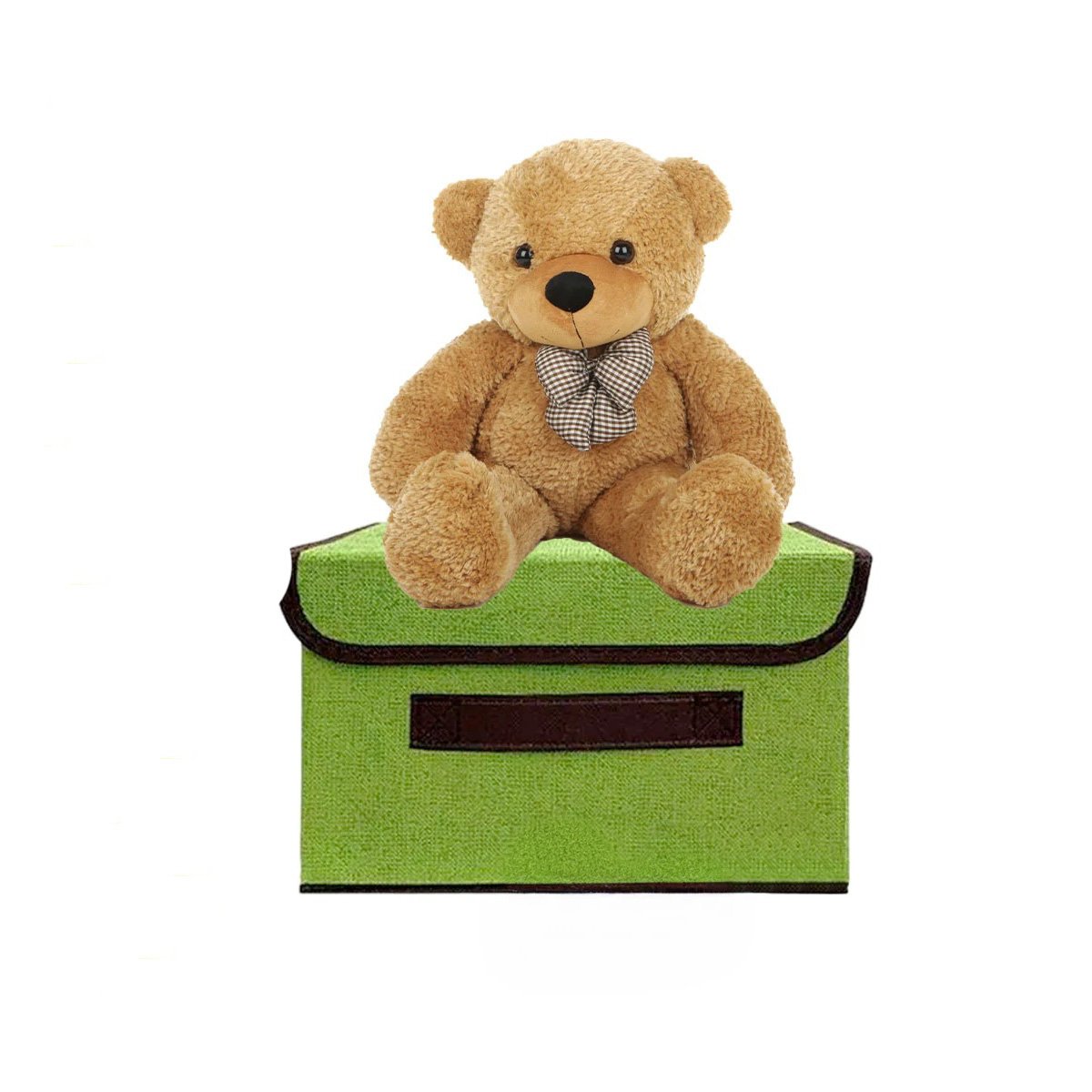PACK6 UNIDAD TEXTIL VERDE 25X19X16CM PARA ROPA ACCESORIOS Y MAS Y+REGALO STICKER - 2