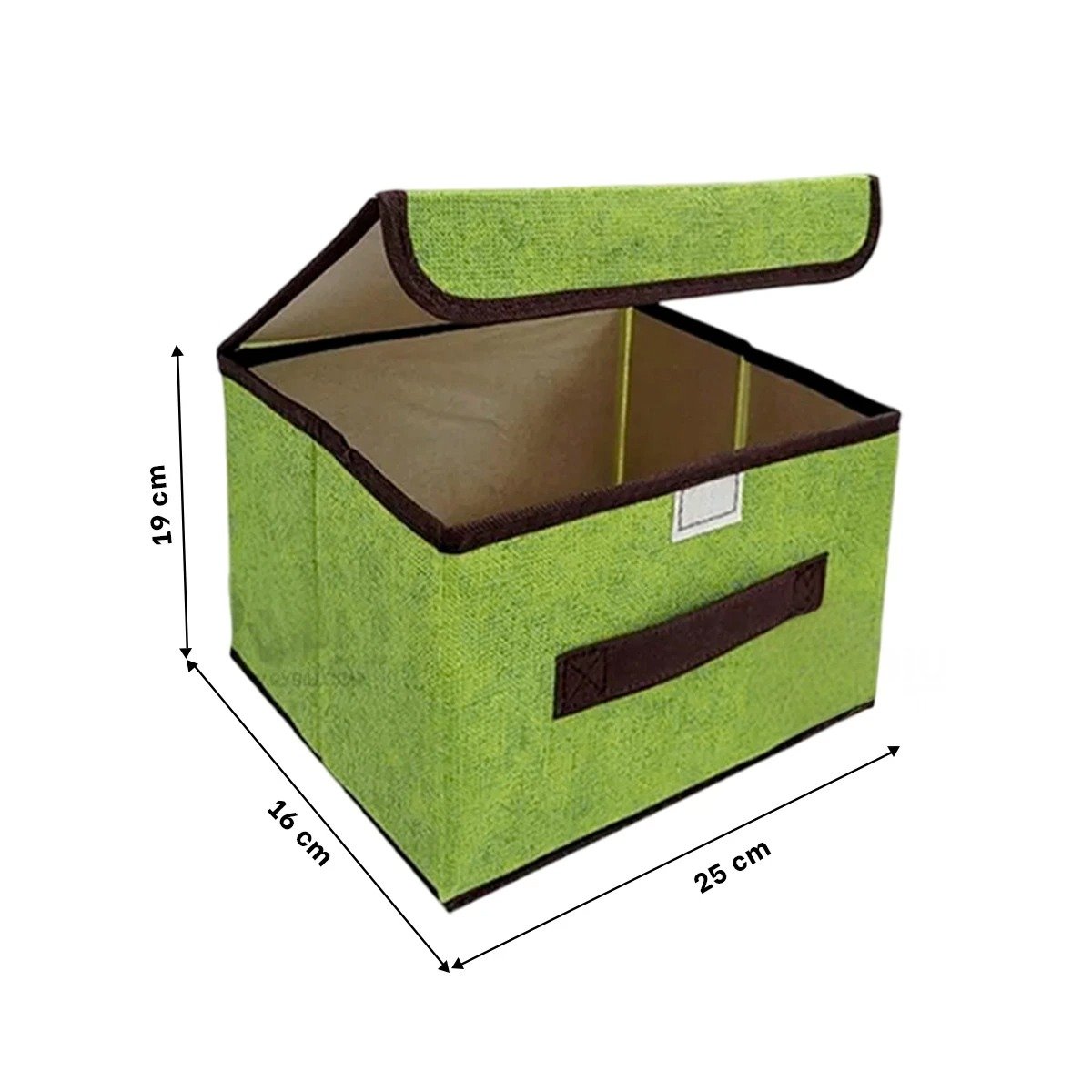 PACK6 UNIDAD TEXTIL VERDE 25X19X16CM PARA ROPA ACCESORIOS Y MAS Y+REGALO STICKER - 4