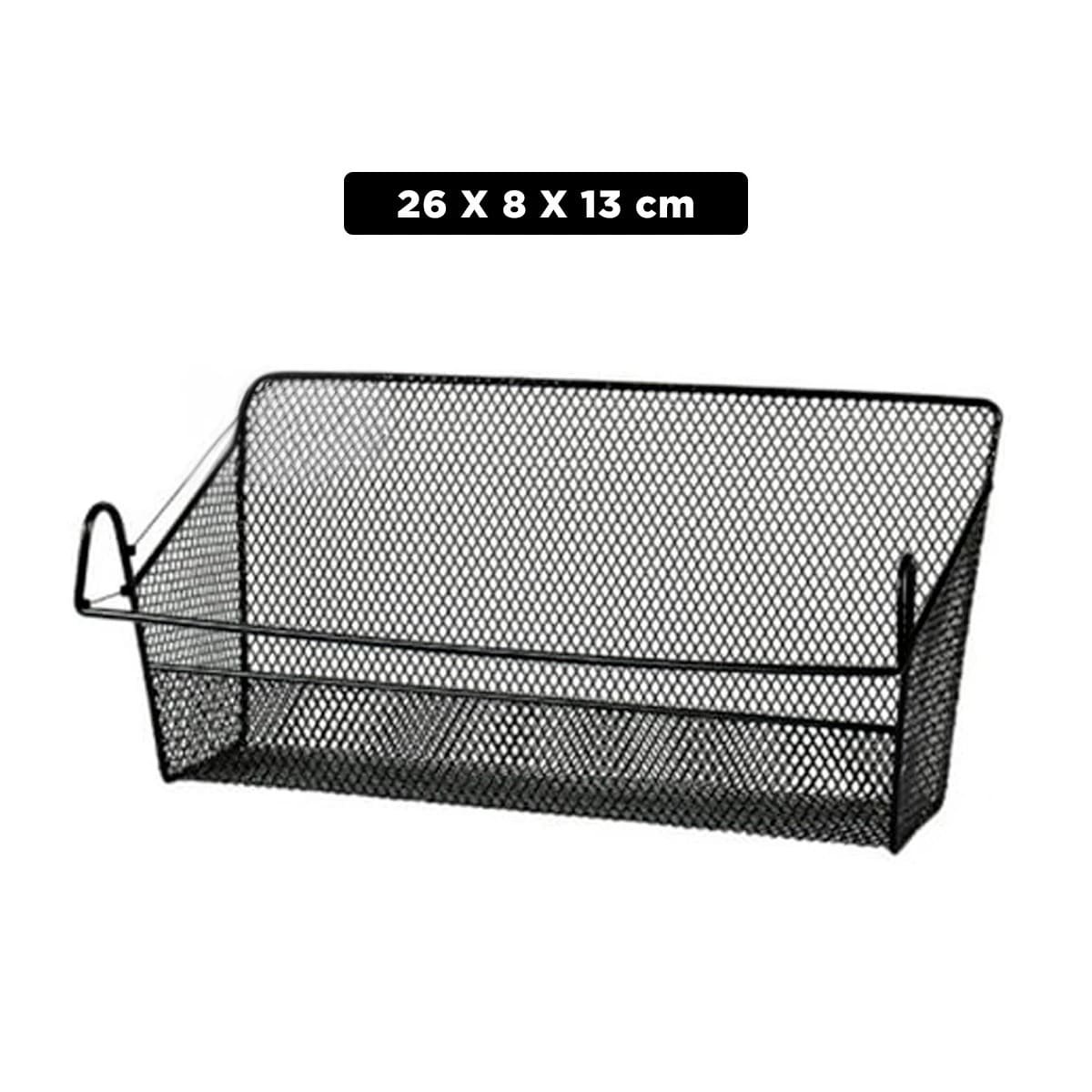 CESTA COLGADOR 26X8X13 CM DE NEGRO DE MATERIAL FUERTE EN SU HOGAR Y+REGALO STICKER - 4