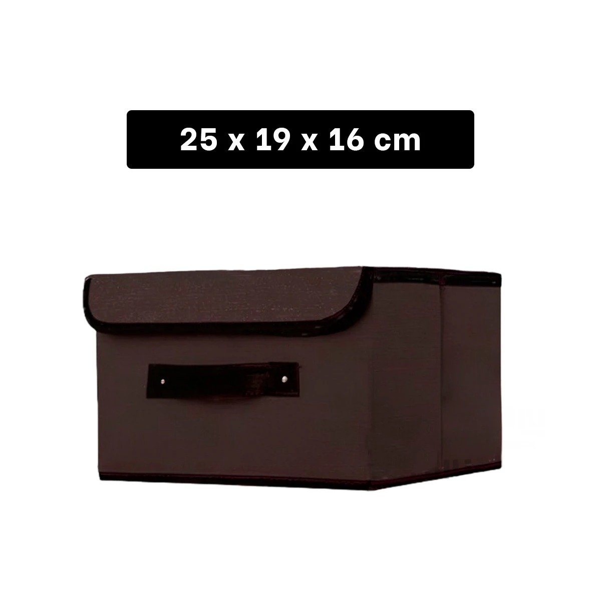 PACK4 UNIDAD DE TELA NEGRO 25X19X16CM PARA ORDEN DIARIO EN CASA HOY Y+REGALO STICKER - 4