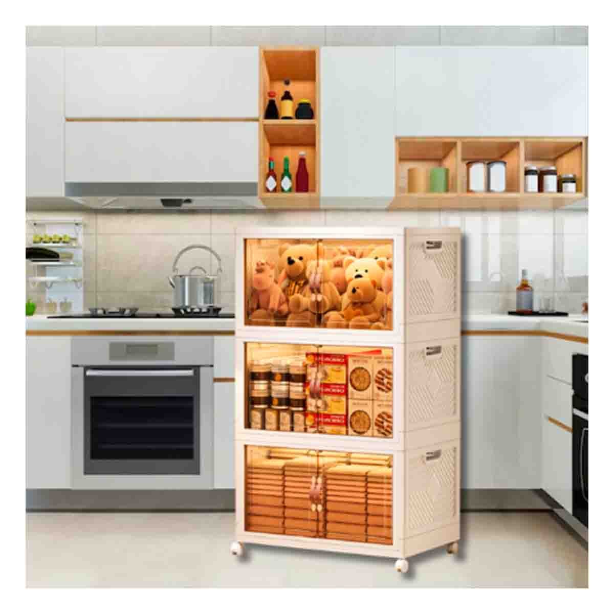 ESTANTE DE ALMACENAMIENTO 3 NIVELES BLANCO 45X30X70 CM PARA SUS HIJOS Y+LIGAS REGALO - 3