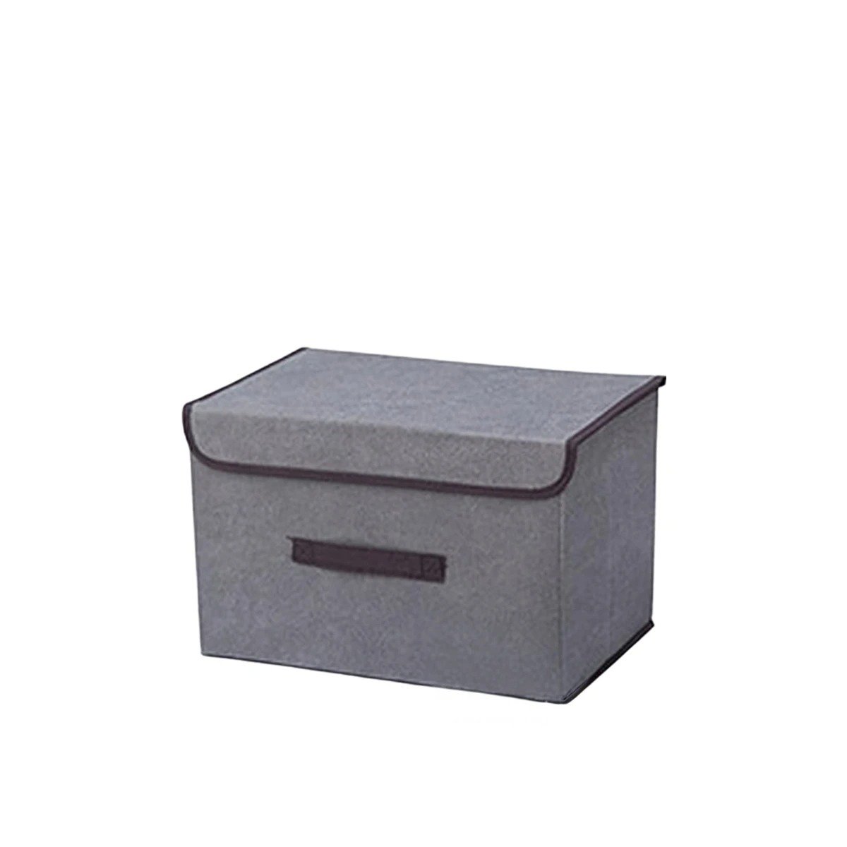 CAJA TEXTIL PLOMO 36X24X23CM PARA ORGANIZAR ROPA Y ACCESORIOS Y+LIGAS REGALO - 5