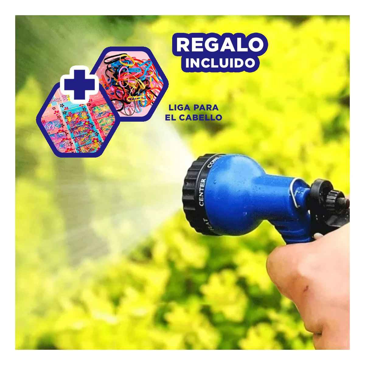 MANGUERA RETRÁCTIL DE 15 METROS PARA RIEGO CÓMODO EN JARDÍN Y CASA Y+LIGAS REGALO - 2