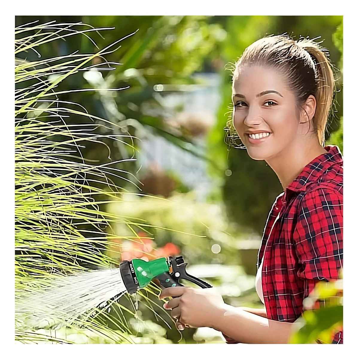PACK4 IMPLEMENTO DE RIEGO AJUSTABLE DE 30 METROS PARA JARDÍN Y USO DOMÉSTICO Y+REGALO STICKER - 3