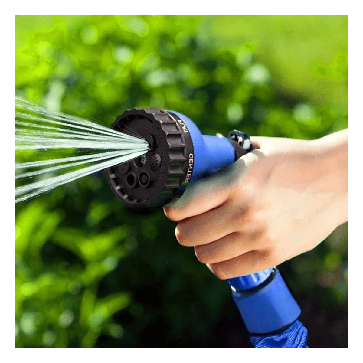 MANGUERA FLEXIBLE 30 METROS - AZUL PARA JARDIN Y RIEGO EN CASA - 5