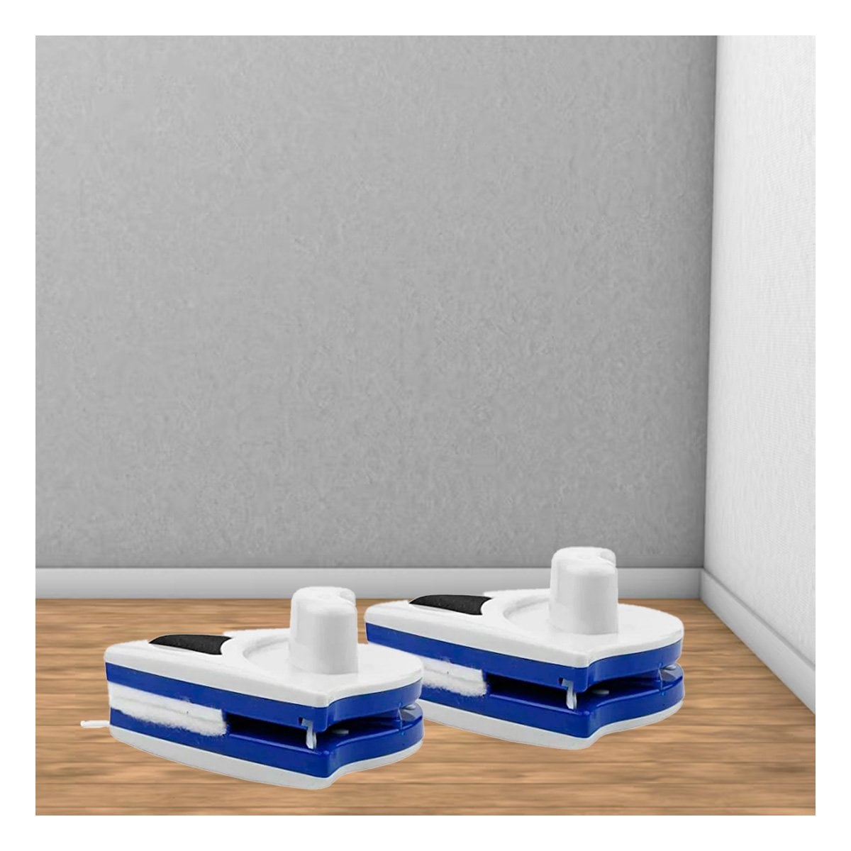 PACK12 UTIL VIDRIOS MAGNETICO TRIANGULAR AZUL AMARILLO PARA VENTANAS DEL HOGAR Y+PAPEL REGALO - 3