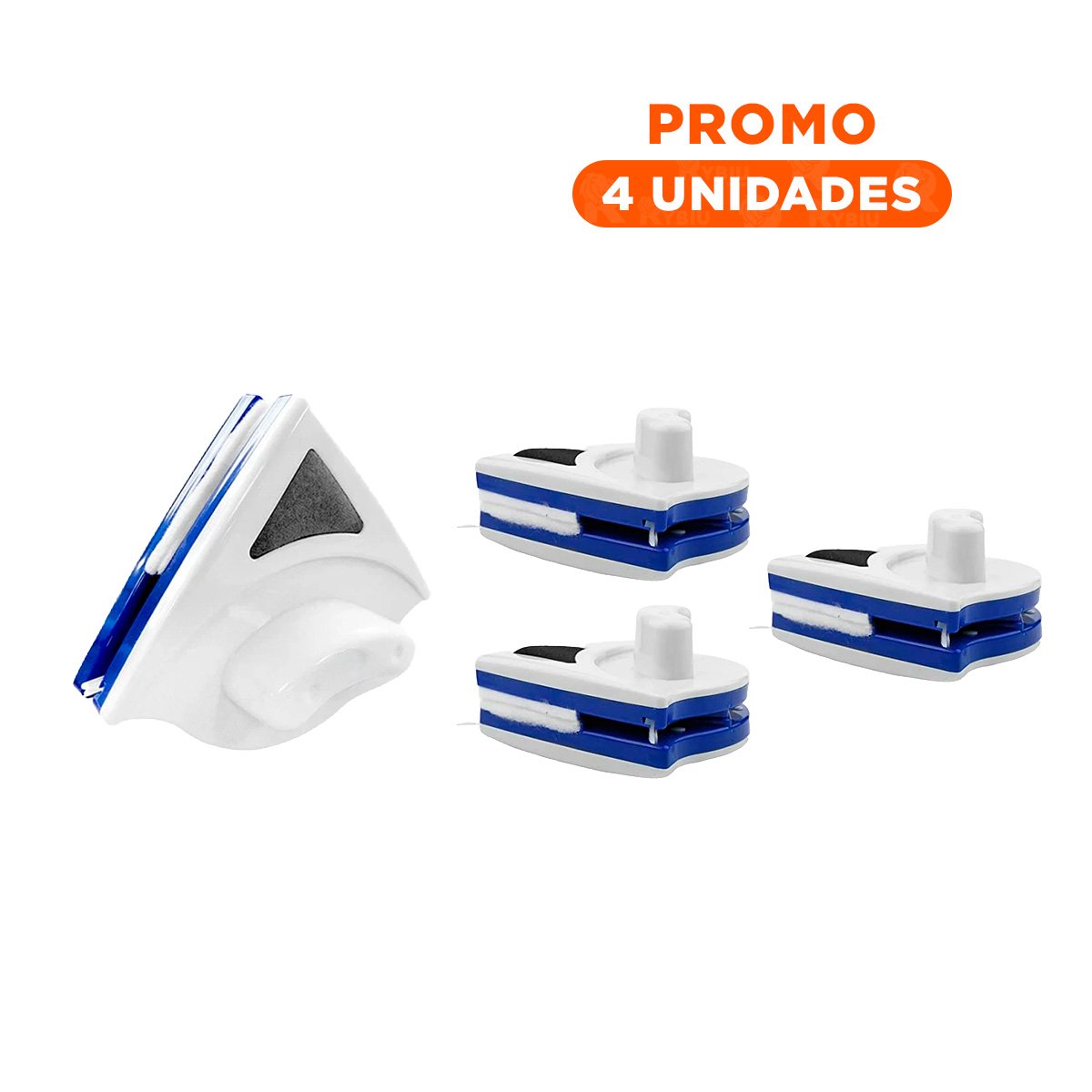 PACK4 SOLUCION VIDRIOS MAGNETICO TRIANGULAR AZUL AMARILLO PARA VENTANAS HOGAR - 1