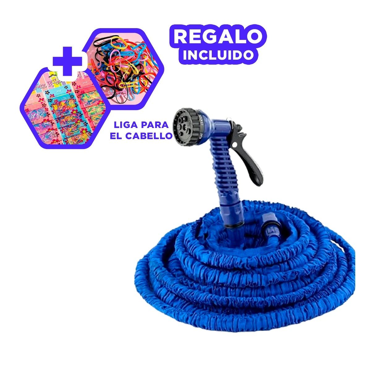 LÍNEA EXPANDIBLE PARA RIEGO DOMÉSTICO Y CUIDADO DEL JARDÍN EN ESPACIOS DEL HOGAR Y+LIGAS REGALO - 2