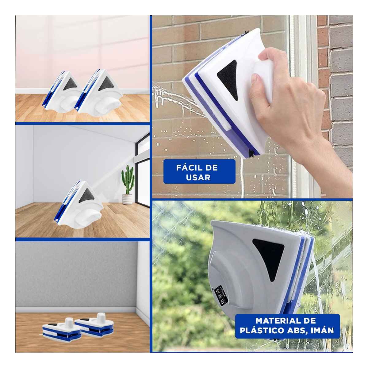 PACK12 COMPLEMENTO VIDRIOS MAGNETICO TRIANGULAR AZUL AMARILLO PARA CASA Y HOGAR - 2
