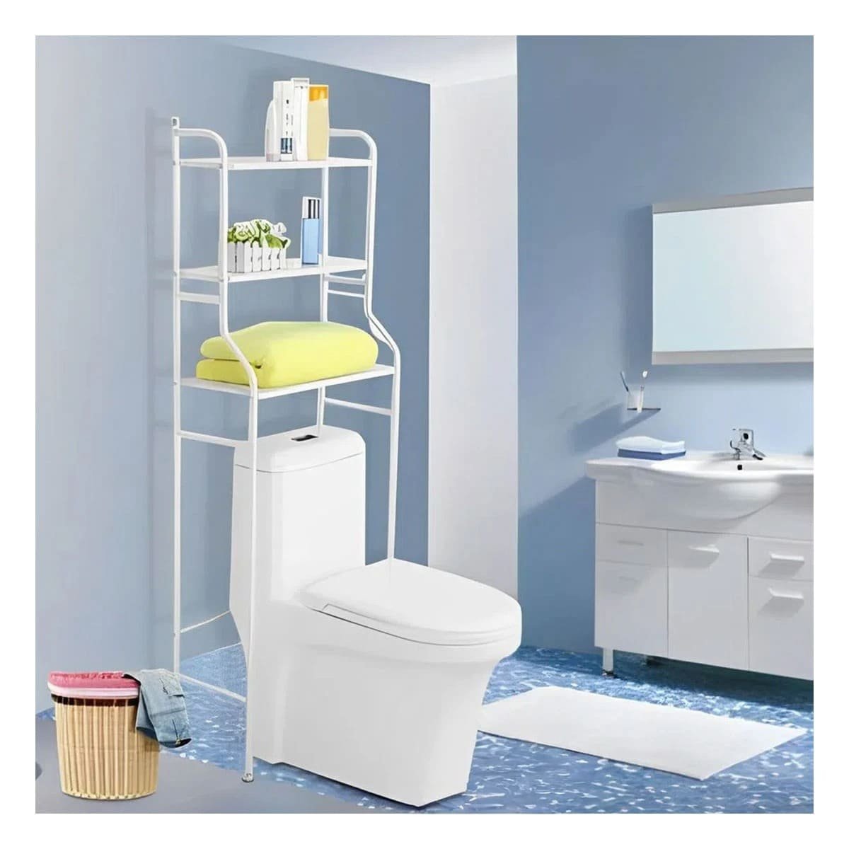 PACK4 ESTRUCTURA CUADRADA BLANCA PARA ORDENAR PRODUCTOS DE HOGAR CON DISENO LIMPIO - 2