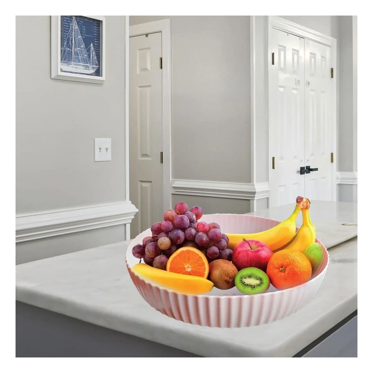 SOPORTE PARA ESPECIAS PLASTICO 30.5X6X30.5CM ORGANIZADOR DE COCINA ROSADO - 3