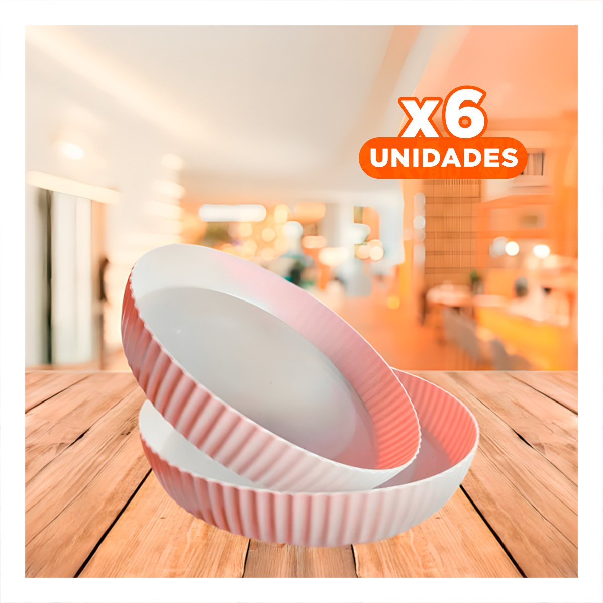 PACK6 REPISA PARA ESPECIAS PLASTICO 30.5X6X30.5CM DISENO COMPACTO ROSADO Y+PAPEL REGALO - 1