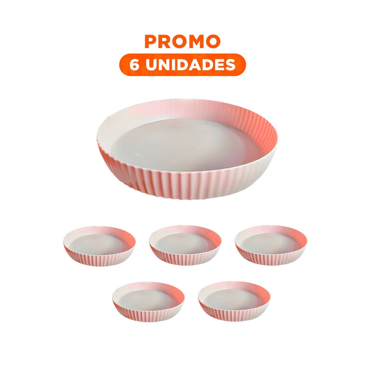 PACK6 REPISA PARA ESPECIAS PLASTICO 30.5X6X30.5CM USO DIARIO ROSADO Y+REGALO STICKER - 1