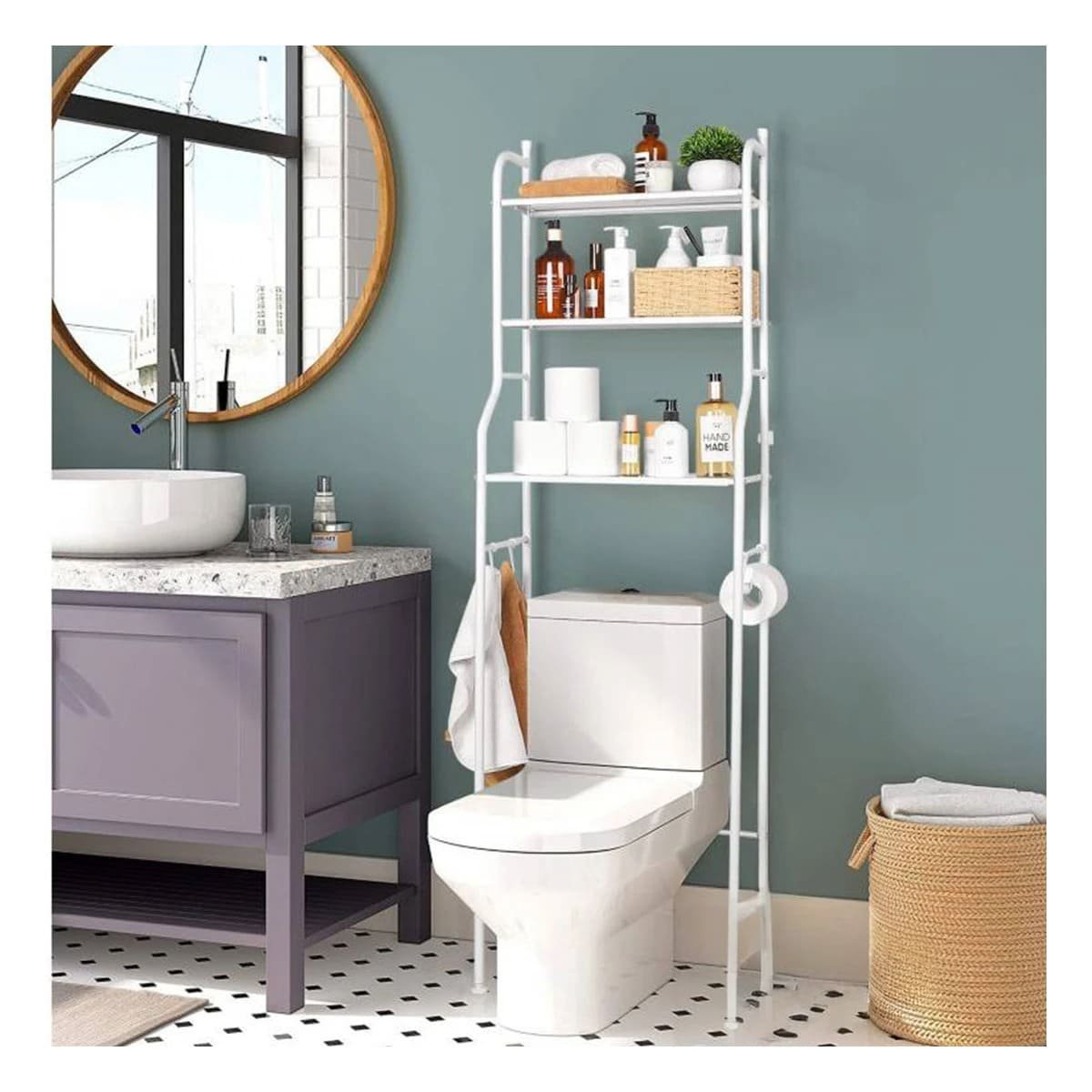 ORGANIZADOR CUADRADO BLANCO PARA ORDENAR ACCESORIOS DE HOGAR CON ESTILO Y+PAPEL REGALO - 1