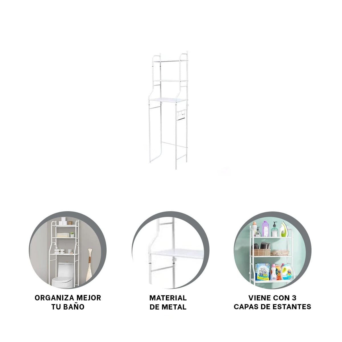 ORGANIZADOR CUADRADO BLANCO PARA ORDENAR ACCESORIOS DE HOGAR CON ESTILO Y+PAPEL REGALO - 5