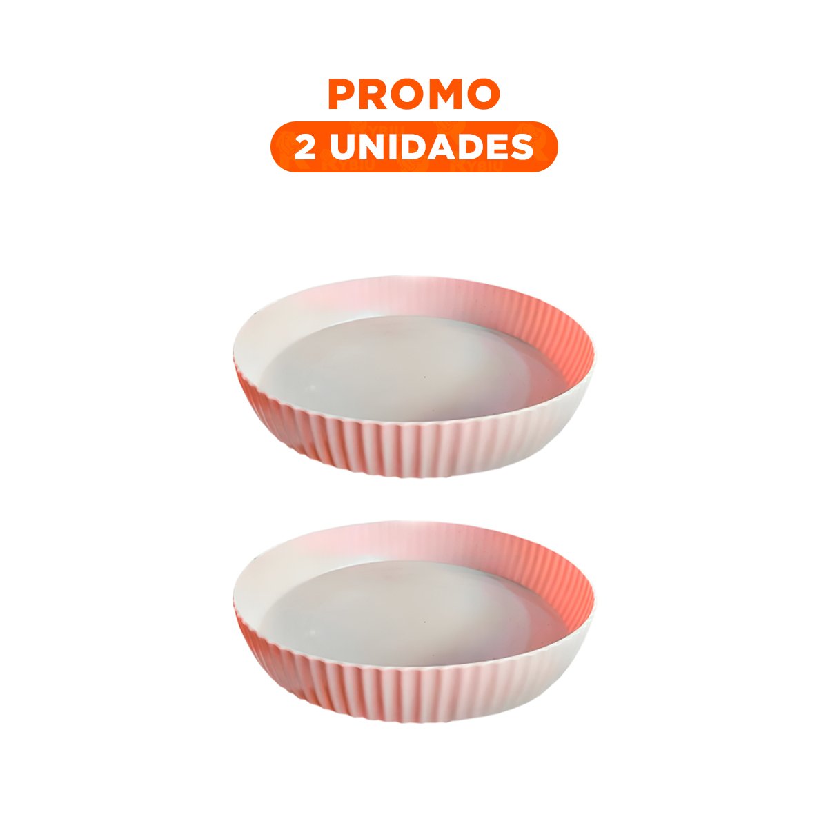 PACK2 BASE PARA ESPECIAS PLASTICO 30.5X6X30.5CM DISENO FUNCIONAL ROSADO Y+REGALO STICKER - 1