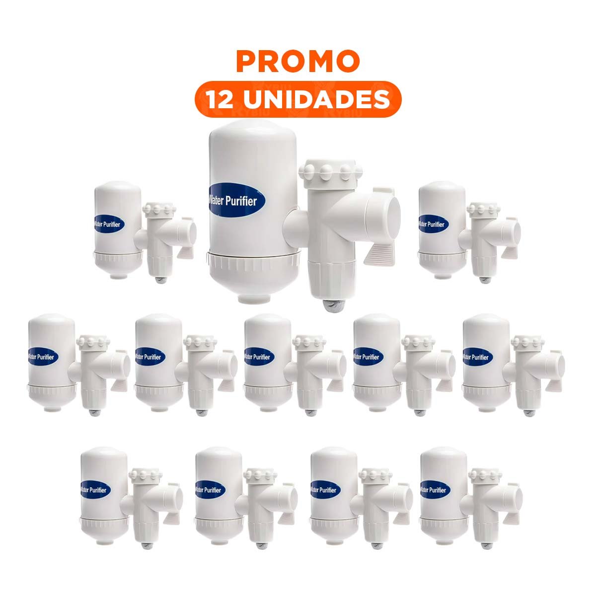 PACK12 IMPLEMENTO DE AGUA BLANCO PARA CASA CON FILTRO CONFIABLE Y USO DIARIO - 1