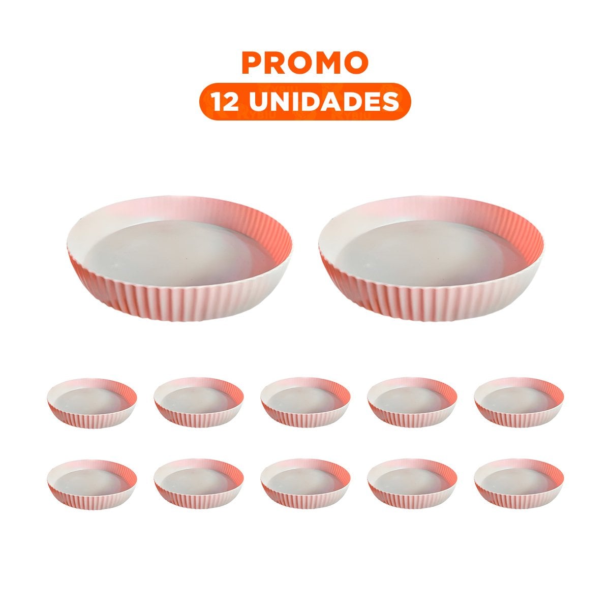 PACK12 REPISA PARA ESPECIAS PLASTICO 30.5X6X30.5CM PRACTICA ROSADO - 1