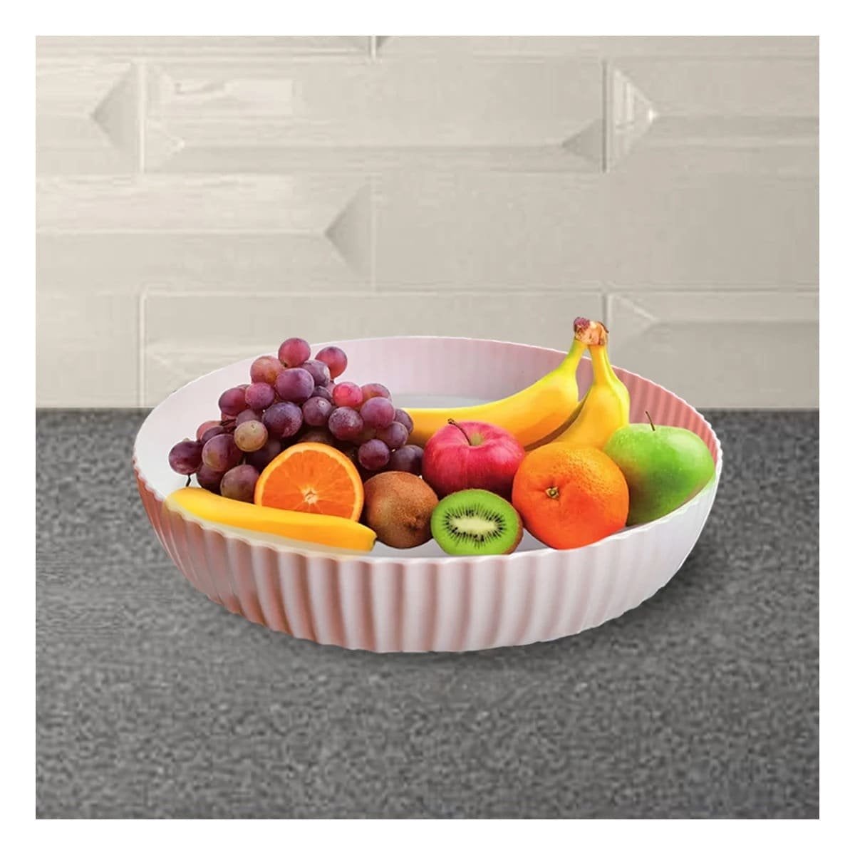 PACK12 REPISA PARA ESPECIAS PLASTICO 30.5X6X30.5CM PRACTICA ROSADO - 3