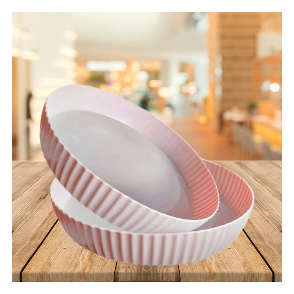 PACK2 BASE PARA ESPECIAS PLASTICO 30.5X6X30.5CM AHORRO DE ESPACIO ROSADO Y+PAPEL REGALO - 2