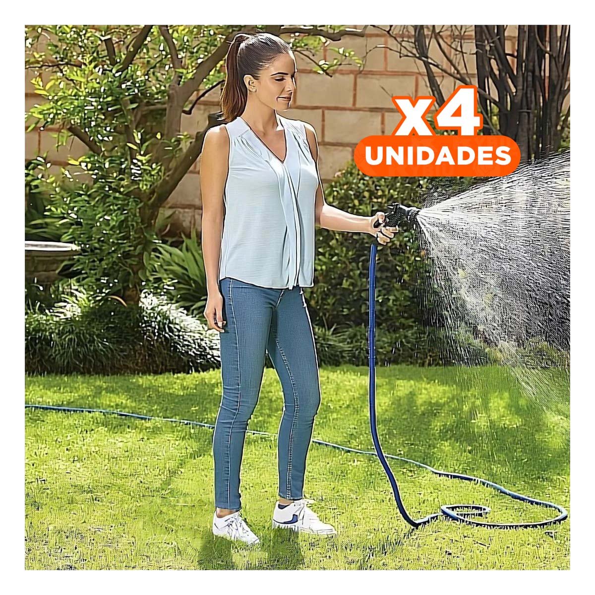 PACK4 HERRAMIENTA EXPANDIBLE PARA RIEGO DE JARDINES Y LIMPIEZA DE HOGAR Y+PAPEL REGALO - 1