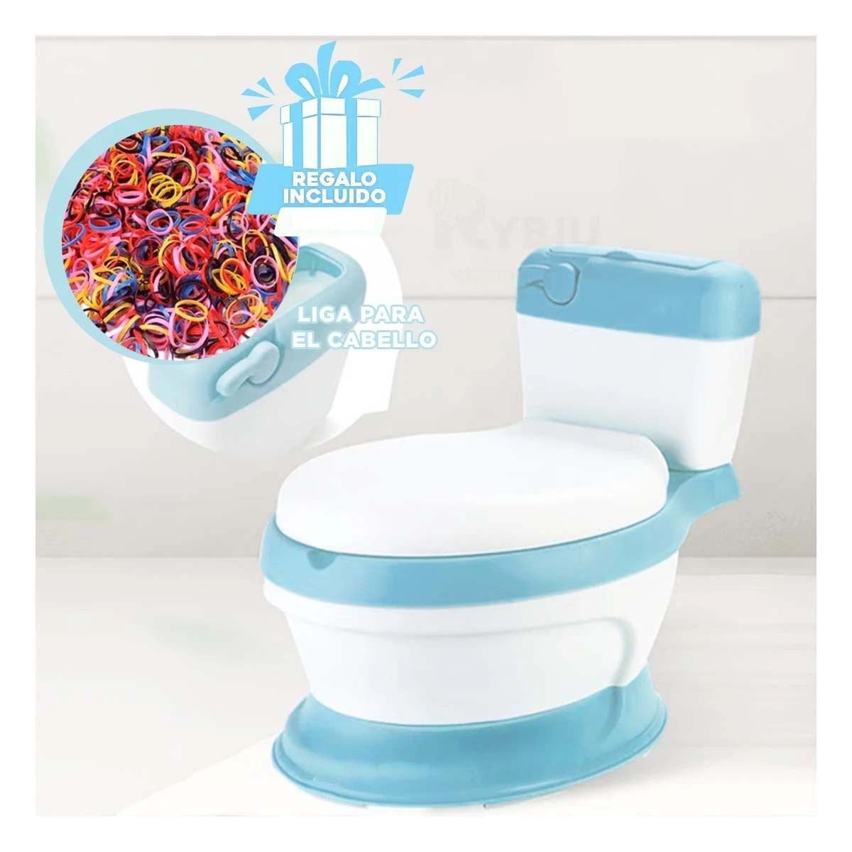 ORINAL INFANTIL CELESTE PARA ENTRENAMIENTO EN HOGAR CON USO COMODO Y+LIGAS REGALO - 2