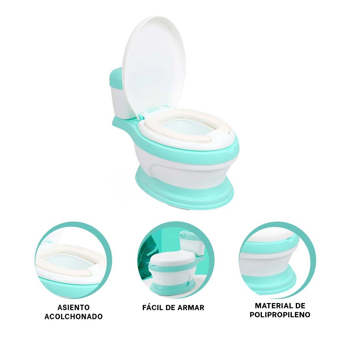 SERVICIO INFANTIL VERDE FUNCIONAL PARA CASA CON APOYO EN ETAPA DE APRENDIZAJE Y+POST IT - 5