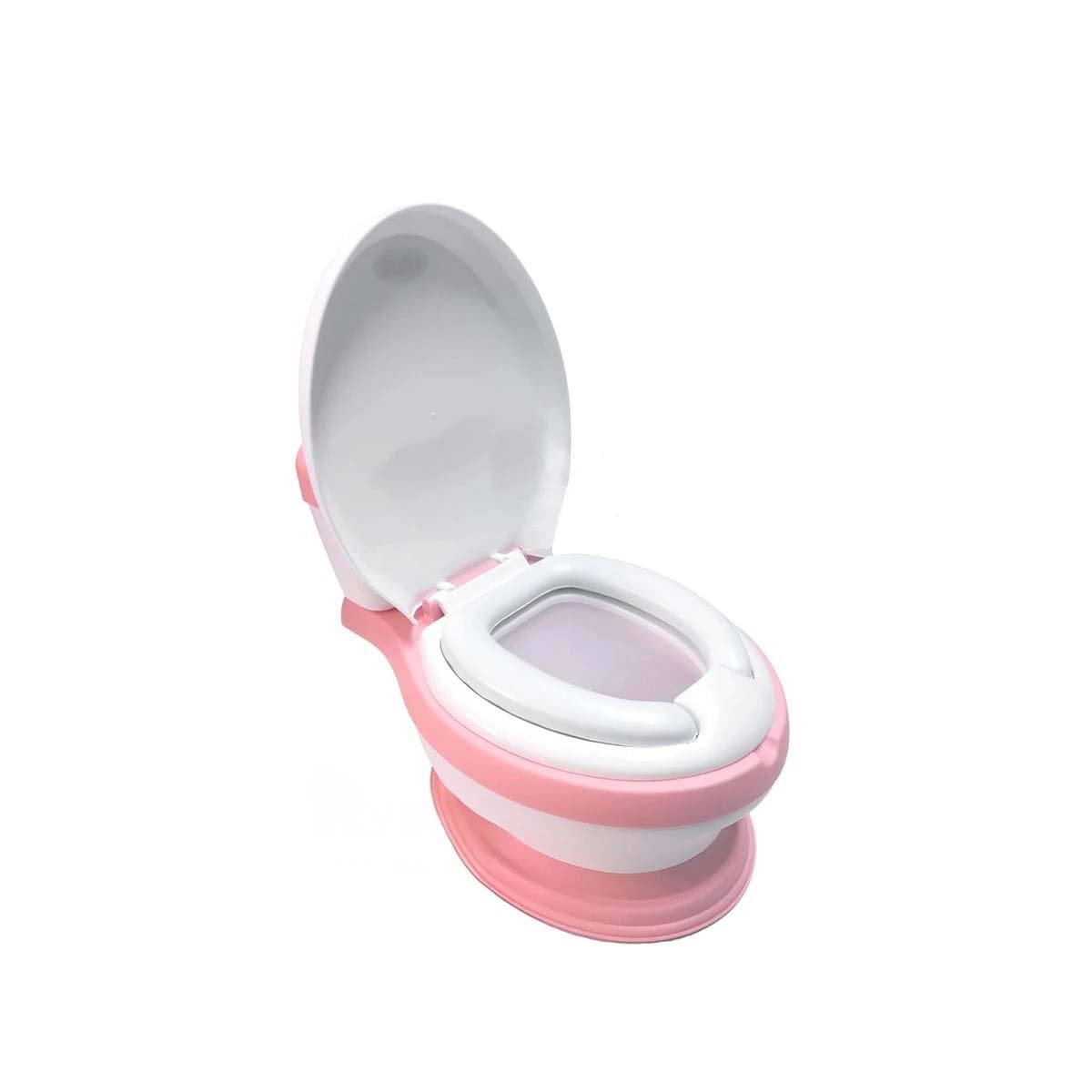 PACK2 BASE SANITARIA INFANTIL ROSADO PARA HOGAR CON DISENO COMPACTO Y+REGALO STICKER - 2