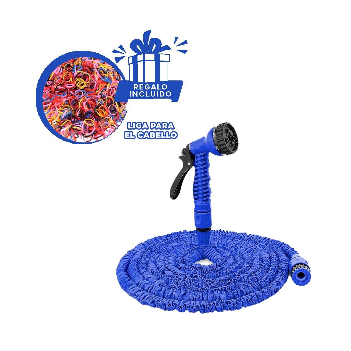 CINTA AGUA 30 METROS - AZUL PARA RIEGO DE PLANTAS EN HOGAR Y+LIGAS REGALO - 2