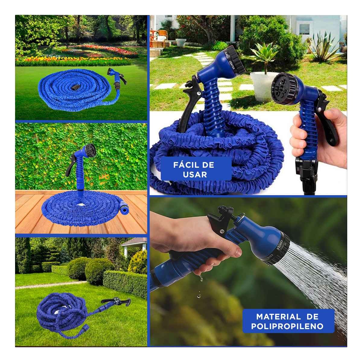 PACK12 TUBO VERDE 30 METROS - AZUL PARA USO EXTERIOR EN HOGAR - 2