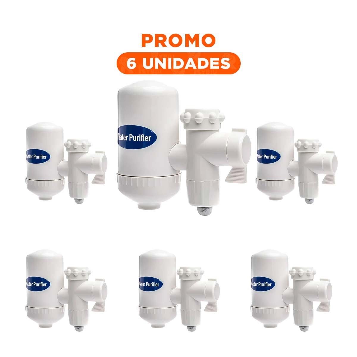 PACK6 OPCION DE AGUA BLANCO PARA COCINA CON SISTEMA LIMPIO Y COMODO Y+REGALO STICKER - 1