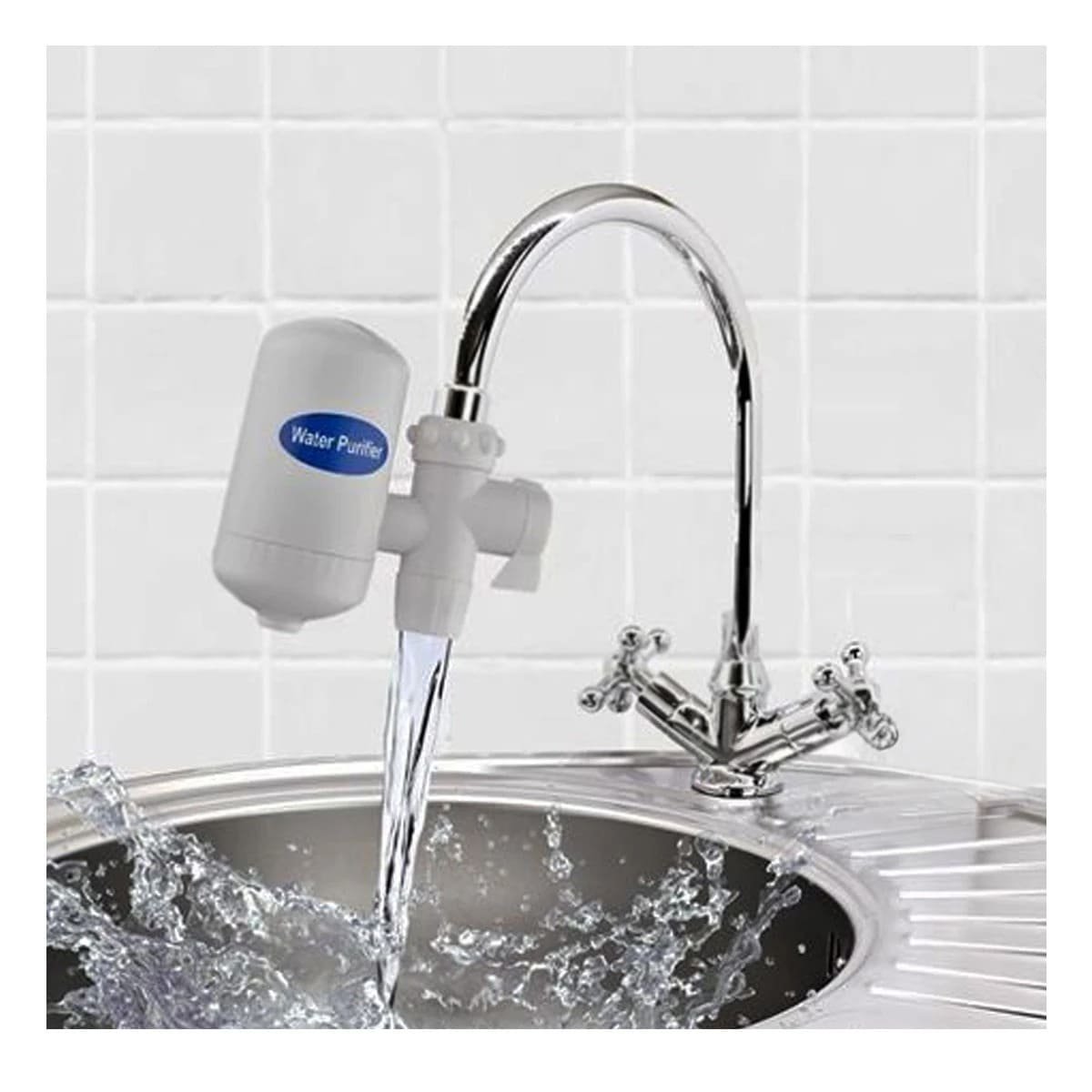 PACK4 ACCESORIO DE AGUA BLANCO PARA HOGAR CON FILTRADO CONTINUO Y FACIL MANEJO - 2