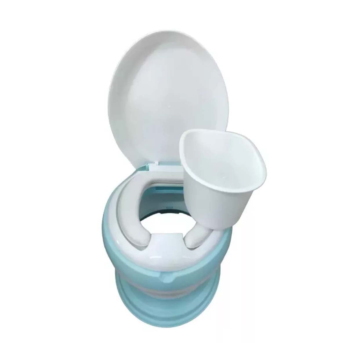 RETRETE INFANTIL CELESTE PARA ENTRENAMIENTO EN HOGAR CON USO COMODO Y+REGALO STICKER - 1