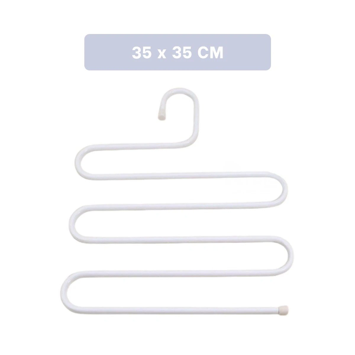 PACK2 COLGADOR MULTIFUNCIONAL TIPO S ORGANIZADOR VERTICAL BLANCO HOGAR PRO Y+PAPEL REGALO - 4