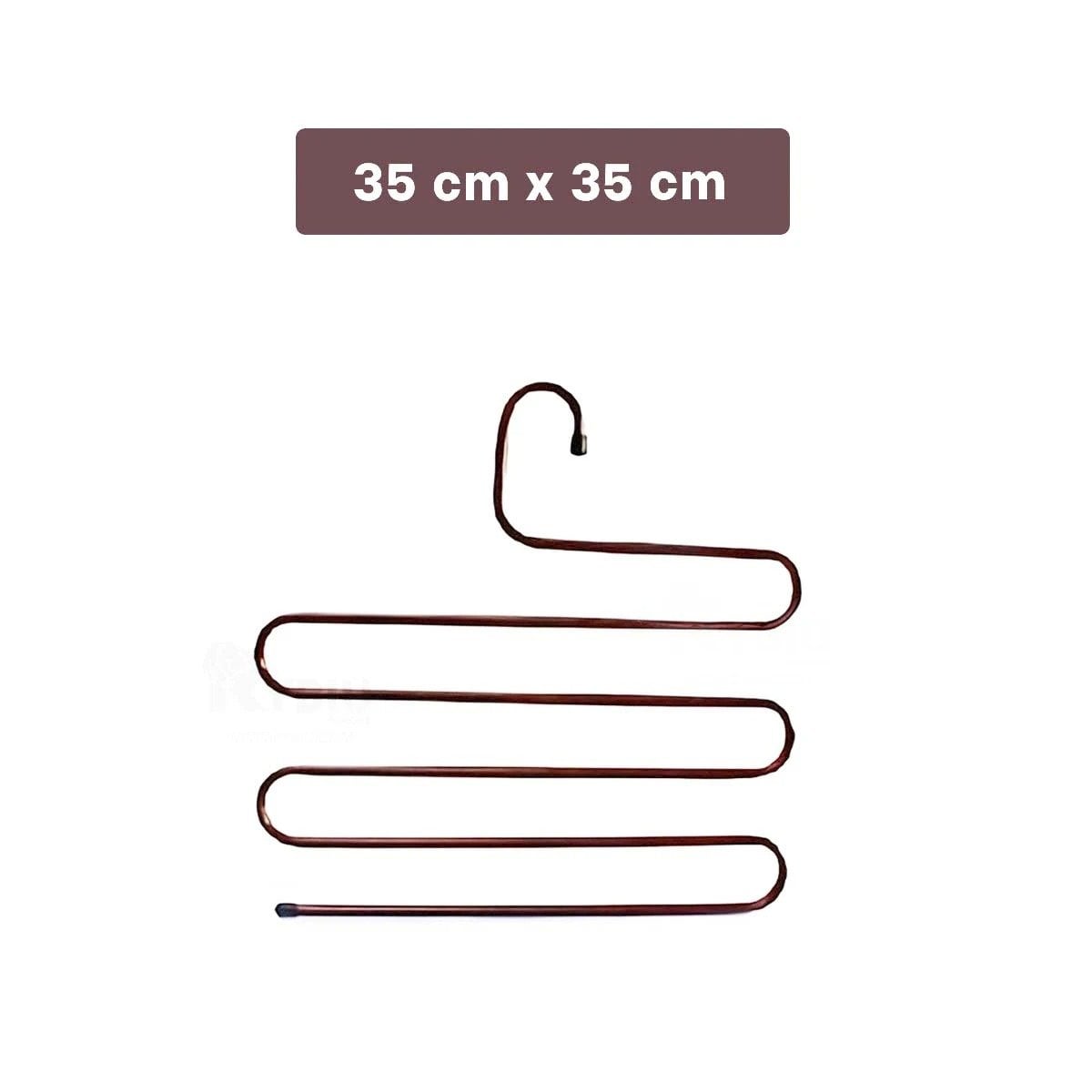 PACK2 COLGADOR TIPO S MARRON CON DISEÑO MODERNO PARA ORGANIZAR ESPACIOS Y+REGALO STICKER - 4