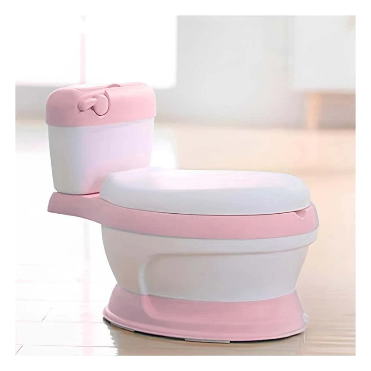 PACK4 EQUIPO SANITARIO INFANTIL ROSADO PARA CASA CON ESTRUCTURA ESTABLE Y COMODA - 2