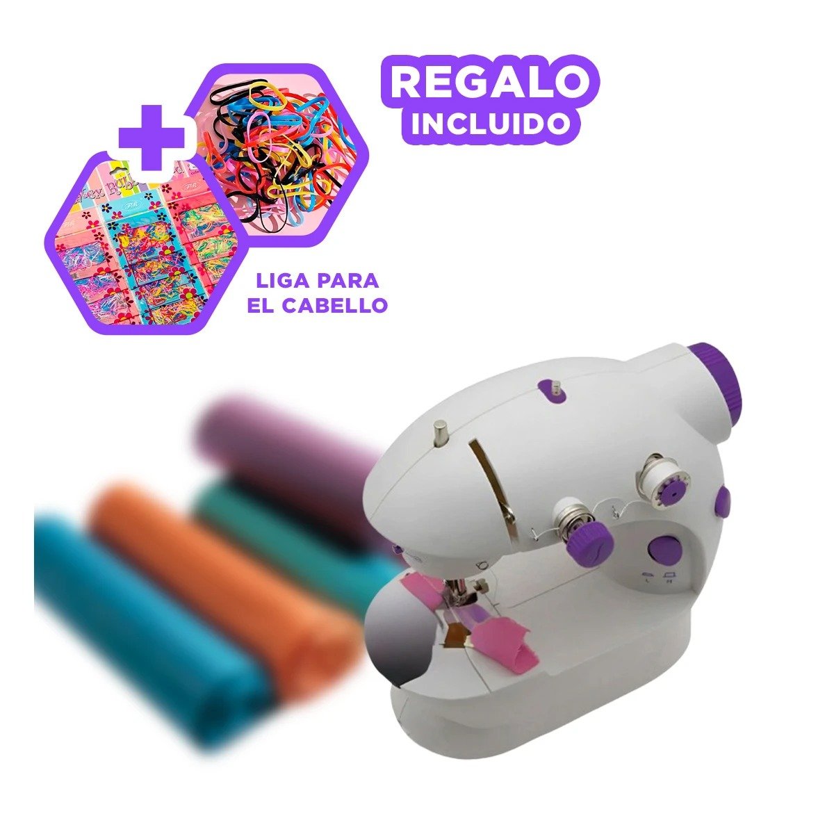 DISPOSITIVO DE COSER FUNCIONAL PARA ROPA MANUALIDADES Y TAREAS DEL HOGAR Y+LIGAS REGALO - 2