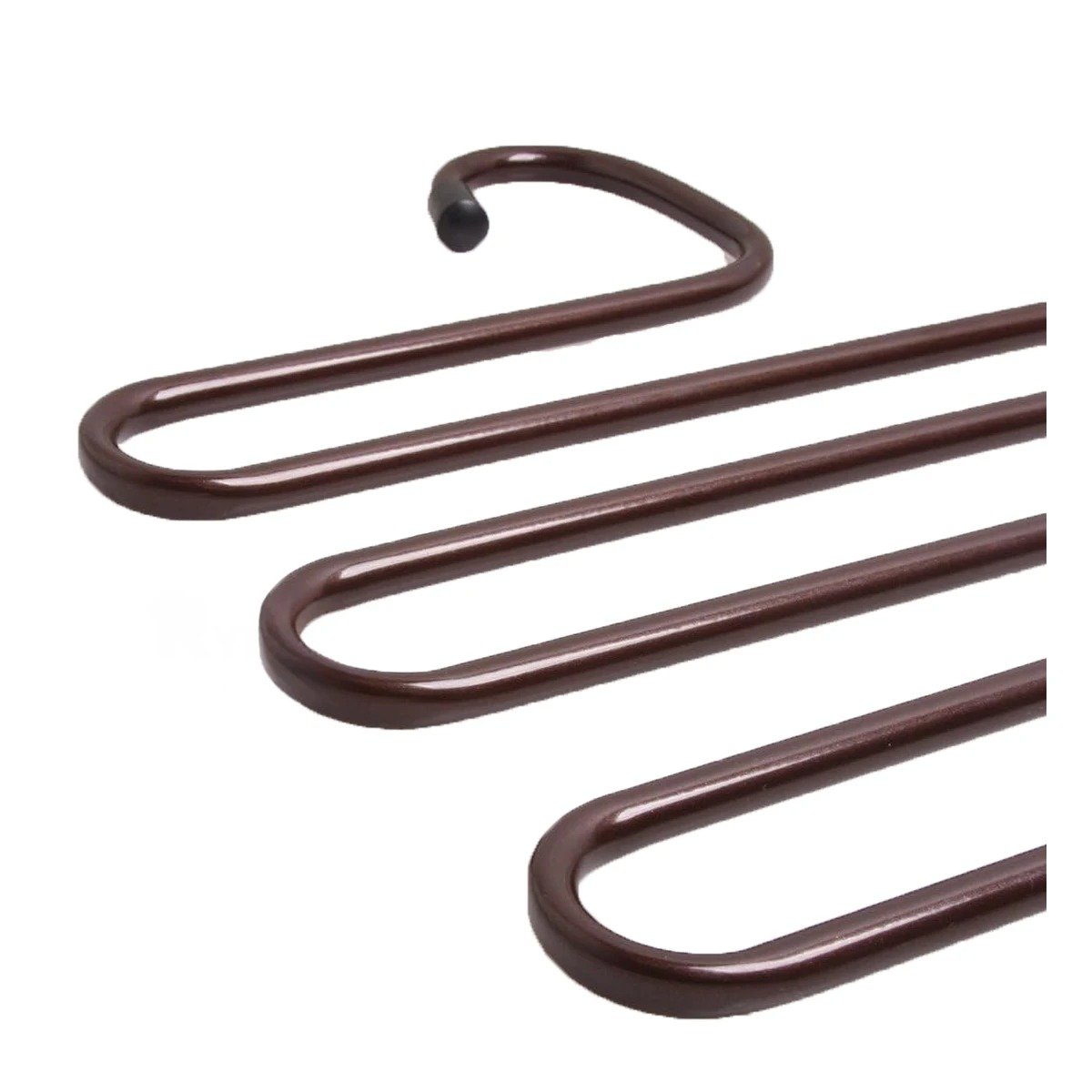 RACK MULTIFUNCIONAL TIPO S MARRON PARA CASA Y RECIBIDOR CON ESTILO ELEGANTE Y+LIGAS REGALO - 5
