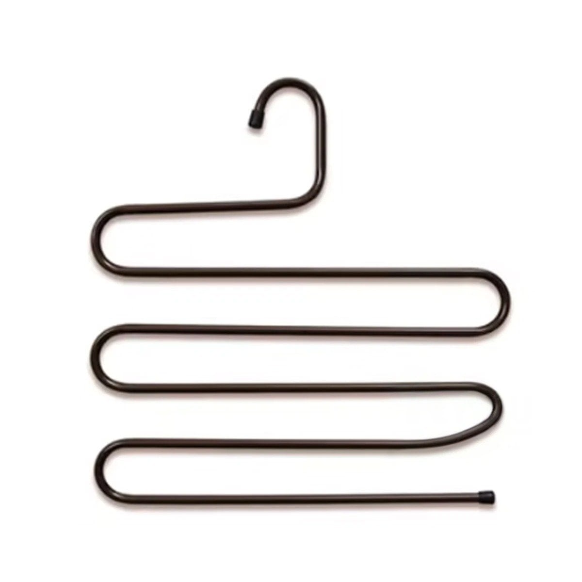 COLGADOR MULTIFUNCIONAL TIPO S MARRON PARA ROPA Y ACCESORIOS EN SALA Y COCINA Y+REGALO STICKER - 1