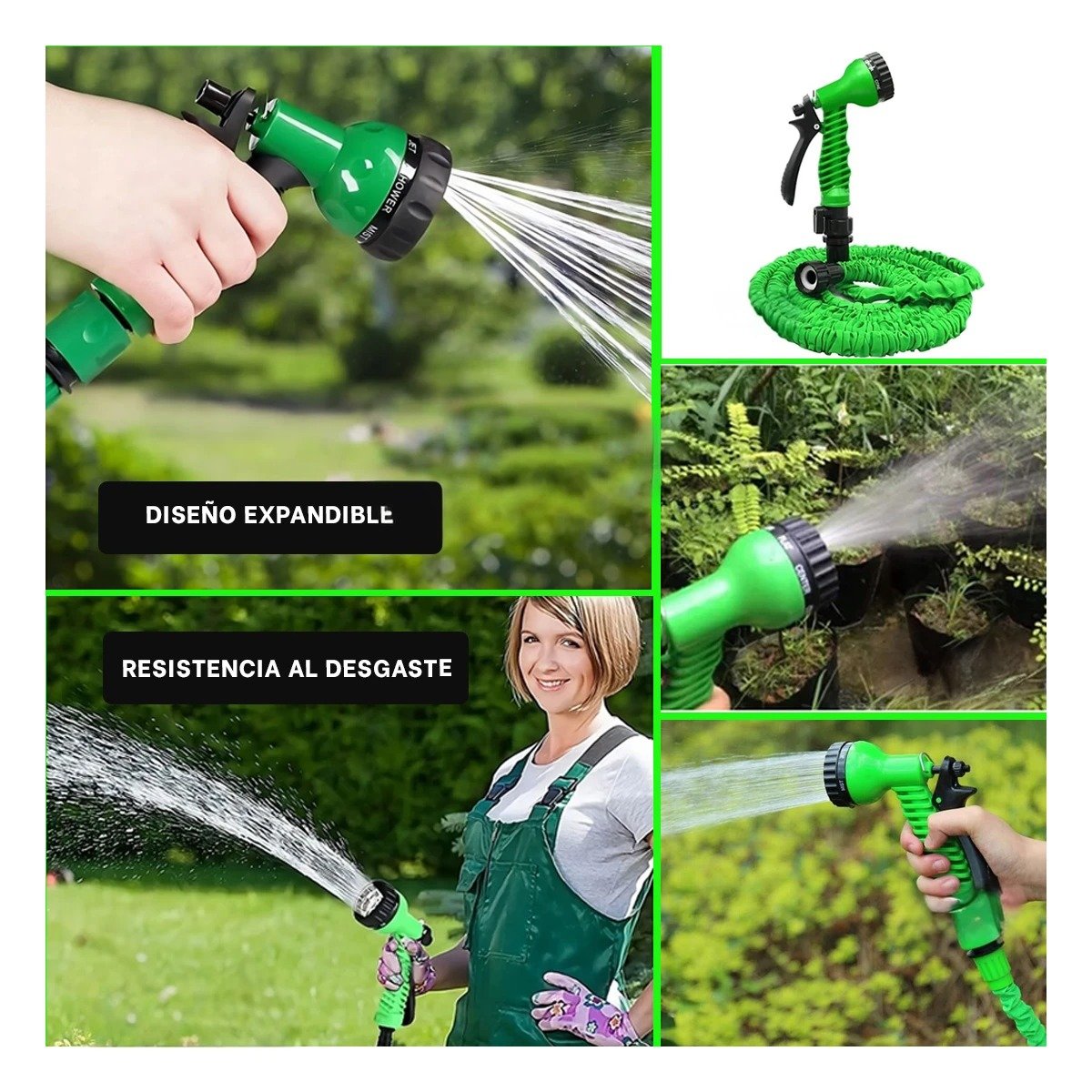TUBO EXPANDIBLE PARA RIEGO DIARIO Y LIMPIEZA DE ESPACIOS EXTERIORES DEL HOGAR Y+PAPEL REGALO - 3