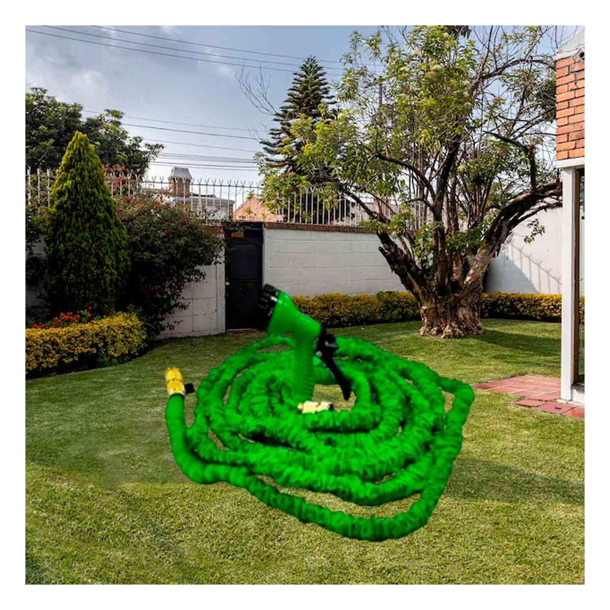 MANGUERA FLEXIBLE DE 30 METROS PARA RIEGO PRÁCTICO EN JARDÍN Y CASA Y+PAPEL REGALO - 1