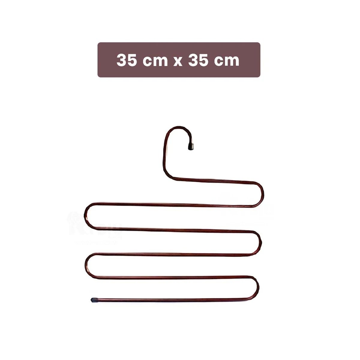 SOPORTE MULTIFUNCIONAL TIPO S MARRON PARA HOGAR Y ENTRADA CON DISEÑO MODERNO Y+PAPEL REGALO - 4